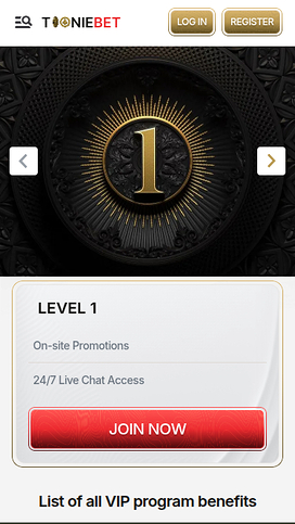 ToonieBet Casino Mobile VIP Program