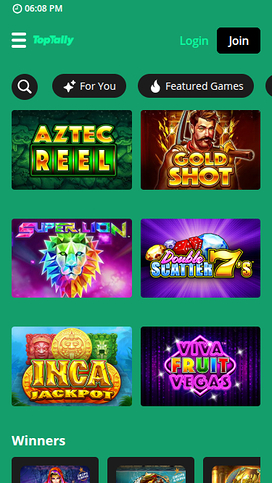 Toptally Casino Mobile Jackpot