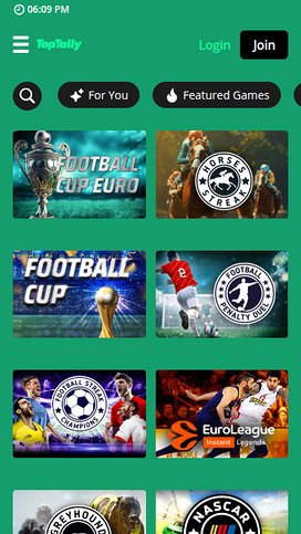 Toptally Casino Mobile Virtual Sports