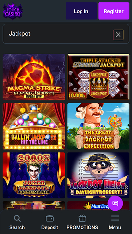 Touch Casino Mobile Jackpot