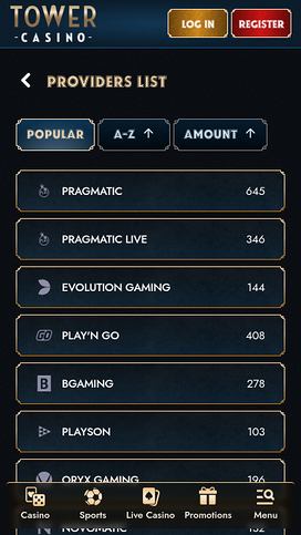 Tower Casino Mobile Game Developers