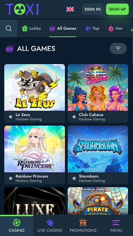 Toxi Casino Mobile Games