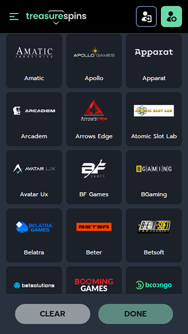 Treasure Spins Casino Mobile Game Developers