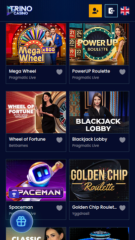 Trino Casino Mobile Live Dealer