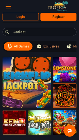 Tropica Casino Mobile Jackpot
