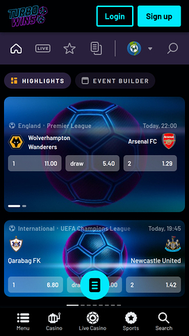 Turbowins Casino Mobile Sports