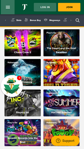 TuskCasino Mobile Games