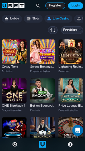 Ubet Casino Mobile Live Dealer