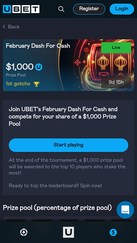 Ubet Casino Mobile Tournaments