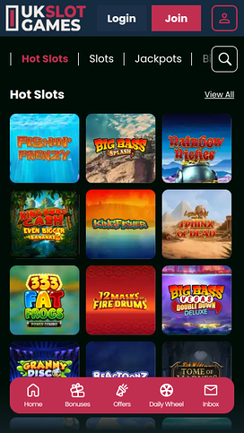 UK Slot Games Mobile Games