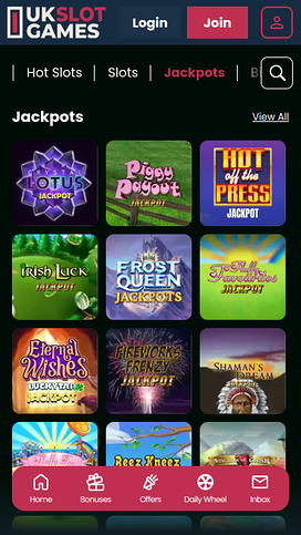 UK Slot Games Mobile Jackpot
