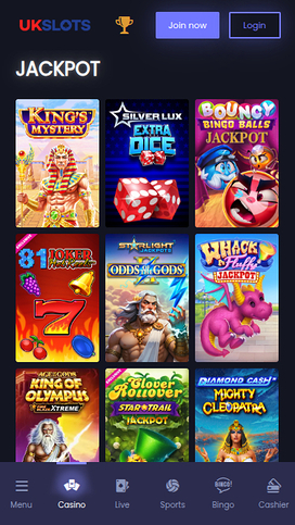 UK Slots Casino Mobile Jackpot