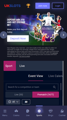 UK Slots Casino Mobile Sports