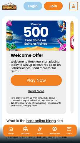 Umbingo Mobile Promotions