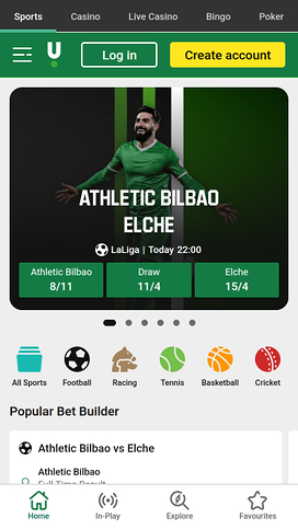 Unibet Casino Mobile Sports