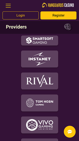 Vanguards Casino Mobile Game Developers