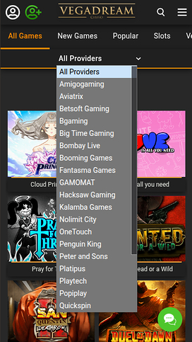 Vegadream Casino Mobile Game Developers