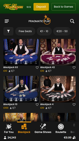 Vegas Country Casino Mobile Live Dealer