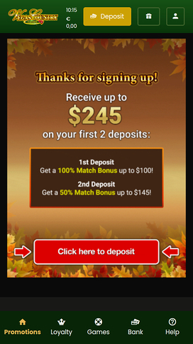 Vegas Country Casino Mobile Promotions