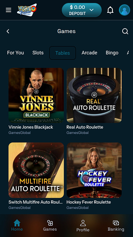 Vegas Palms Casino Mobile Live Dealer