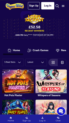Vegas Wild Casino Mobile Games