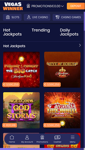Vegas Winner Casino Mobile Jackpot