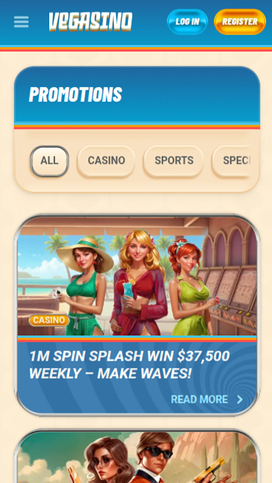 Vegasino Casino Mobile Promotions
