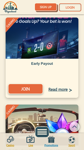 VegasLand Casino Mobile Promotions