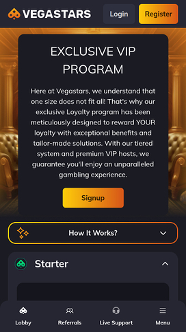 VegaStars Casino VIP Program