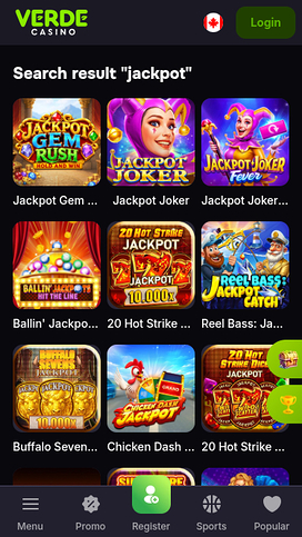 Verde Casino Mobile Jackpot