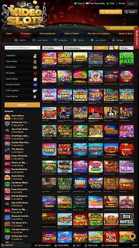 Videoslots Casino Mobile Games