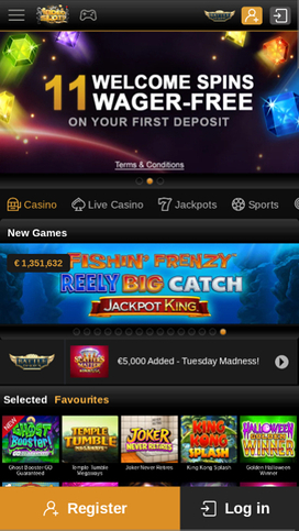 Videoslots Casino Mobil hemsida