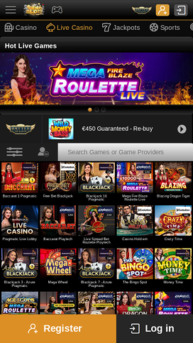 Videoslots Casino live dealer på mobil