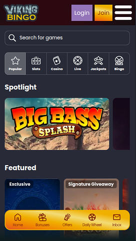 Viking Bingo Casino Mobile Games