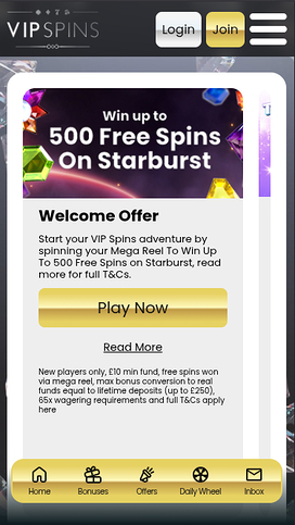 VIP Spins Casino Mobile Promotions