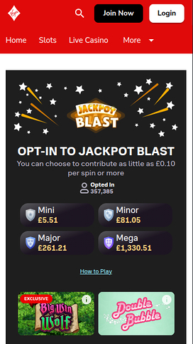Virgin Games Casino Mobile Jackpot
