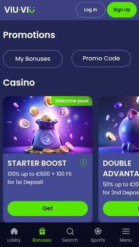 ViuViu Casino Promotions Mobile