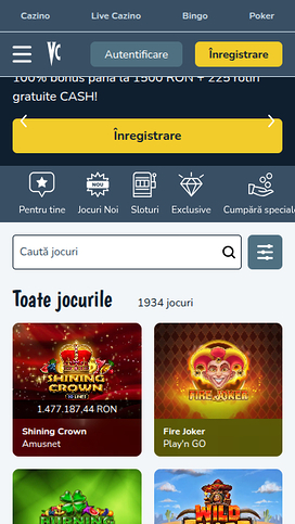 Vlad Cazino Mobile Games