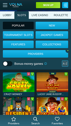 Volna Casino Mobile Games