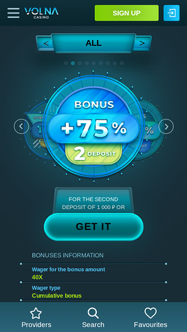 Promociones móviles de Volna Casino