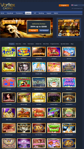 Vortex Casino Mobile Games