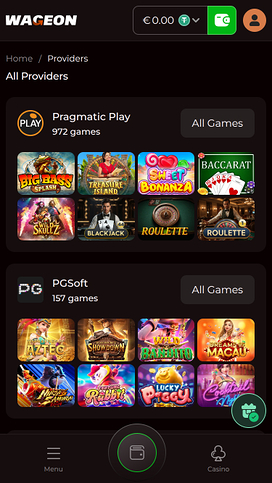 Desarrolladores de juegos móviles de Wageon Casino