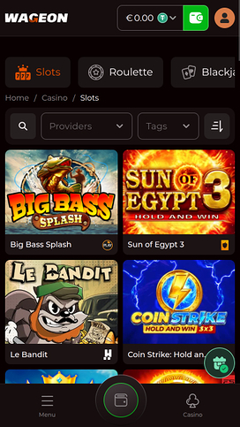 Juegos móviles de Wageon Casino