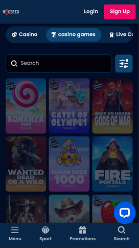 Wagered Casino Mobile Games