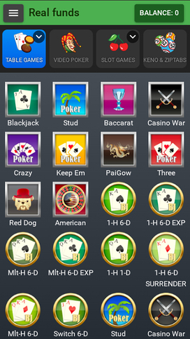 WagerWeb Casino Mobile Games