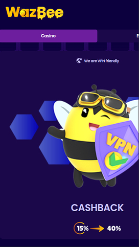  Wazbee Casino Mobile Homepage