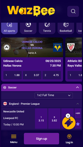 Wazbee Casino Mobile Sportbook