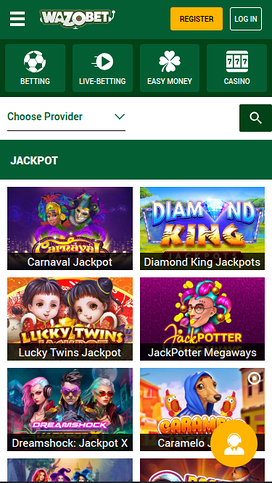 Wazobet Casino Mobile Jackpot