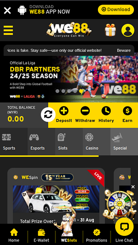 we88 casino homepage mobile