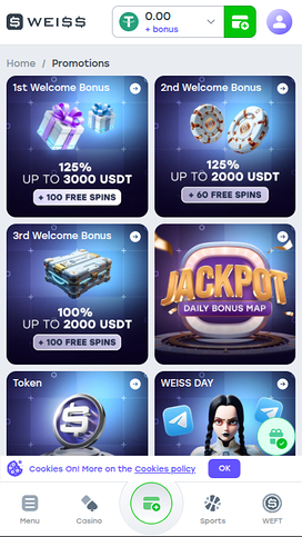 Promociones de Weiss en móvil